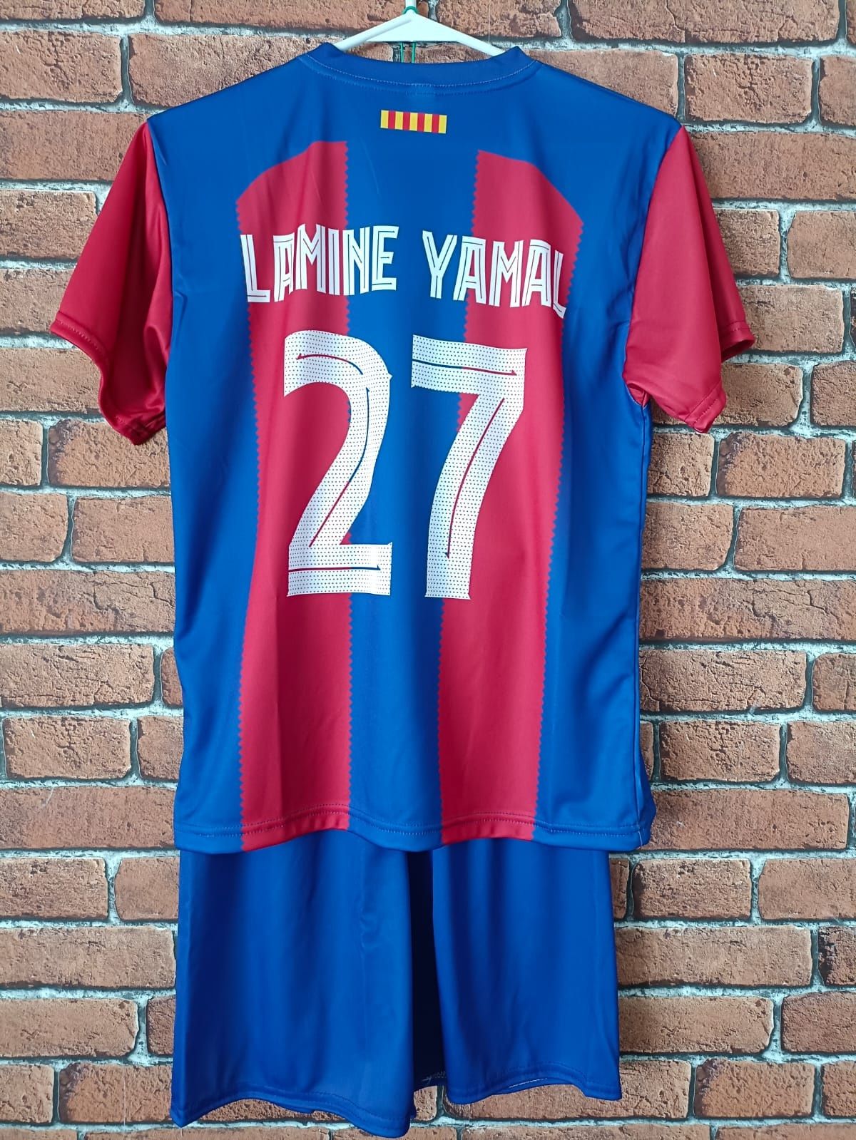 Strój piłkarski dziecięcy FC Barcelona Lamine Yamal rozm. 164