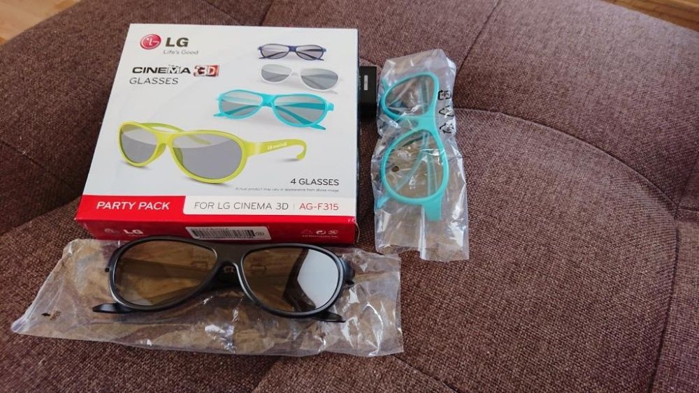 OKULARY Cinema 3D LG AG-F315 2SZT. Nowe