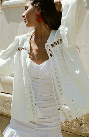 Біла блуза накидка ZARA