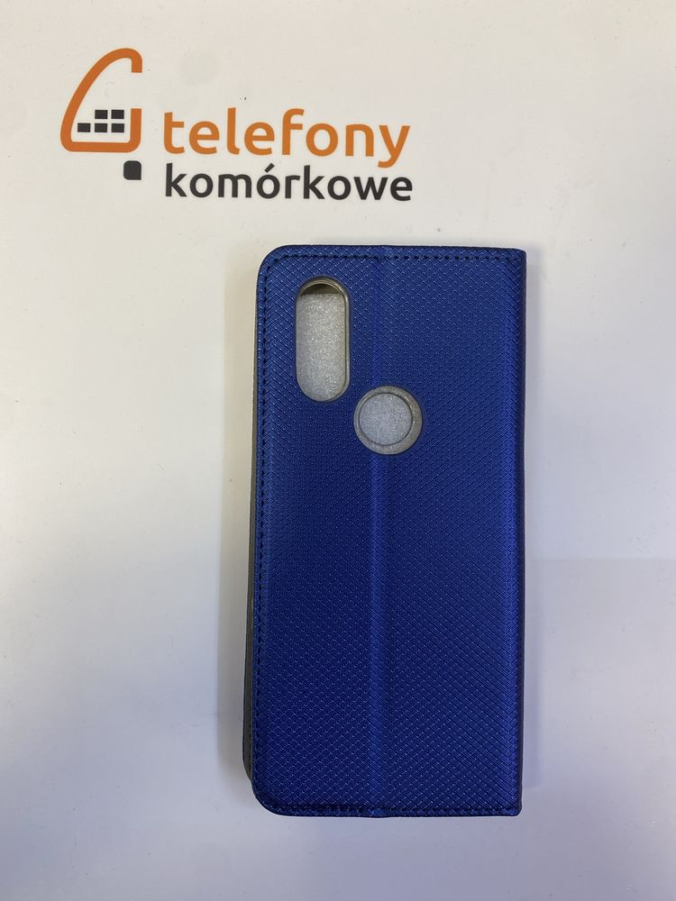 Etui z Klapką Smart Magnet Motorola One Vision granatowy Navy Blue