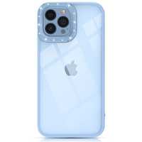 Etui Kingxbar Sparkle iPhone 13 Pro z Kryształami, Niebieskie