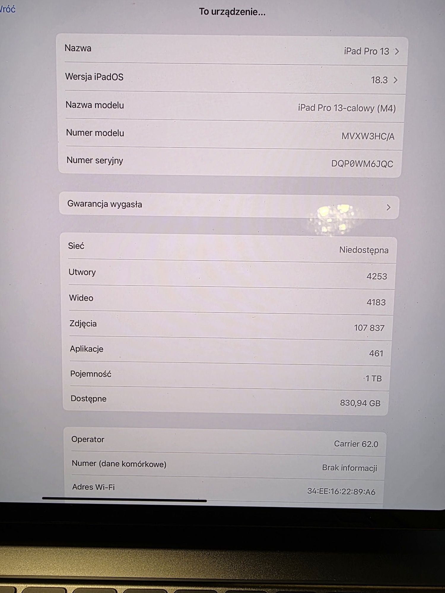 iPad Pro 13" M4 1TB + Magic Keyboard + Apple Pencil – Stan Idealny