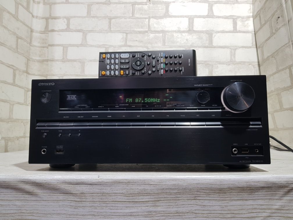 Пульт! 7.2 AV ресивер ONKYO TX-NR616, HDMI, USB, 4К, Flac,б/у