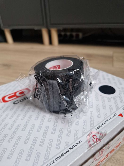 Bandaż elastyczny kohezyjny Copoly czarny 12 szt (5cm x 4,5m)