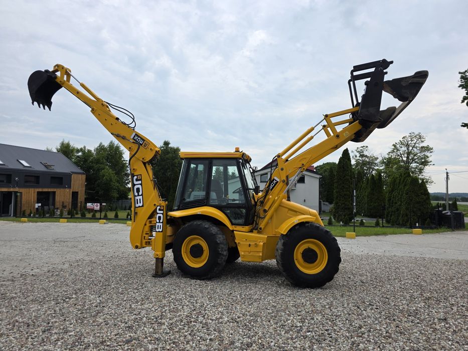 JCB 3CX SUPER Turbo 2xOś skrętna Widły Teleskop 4w1 Powershift 4CX CAT