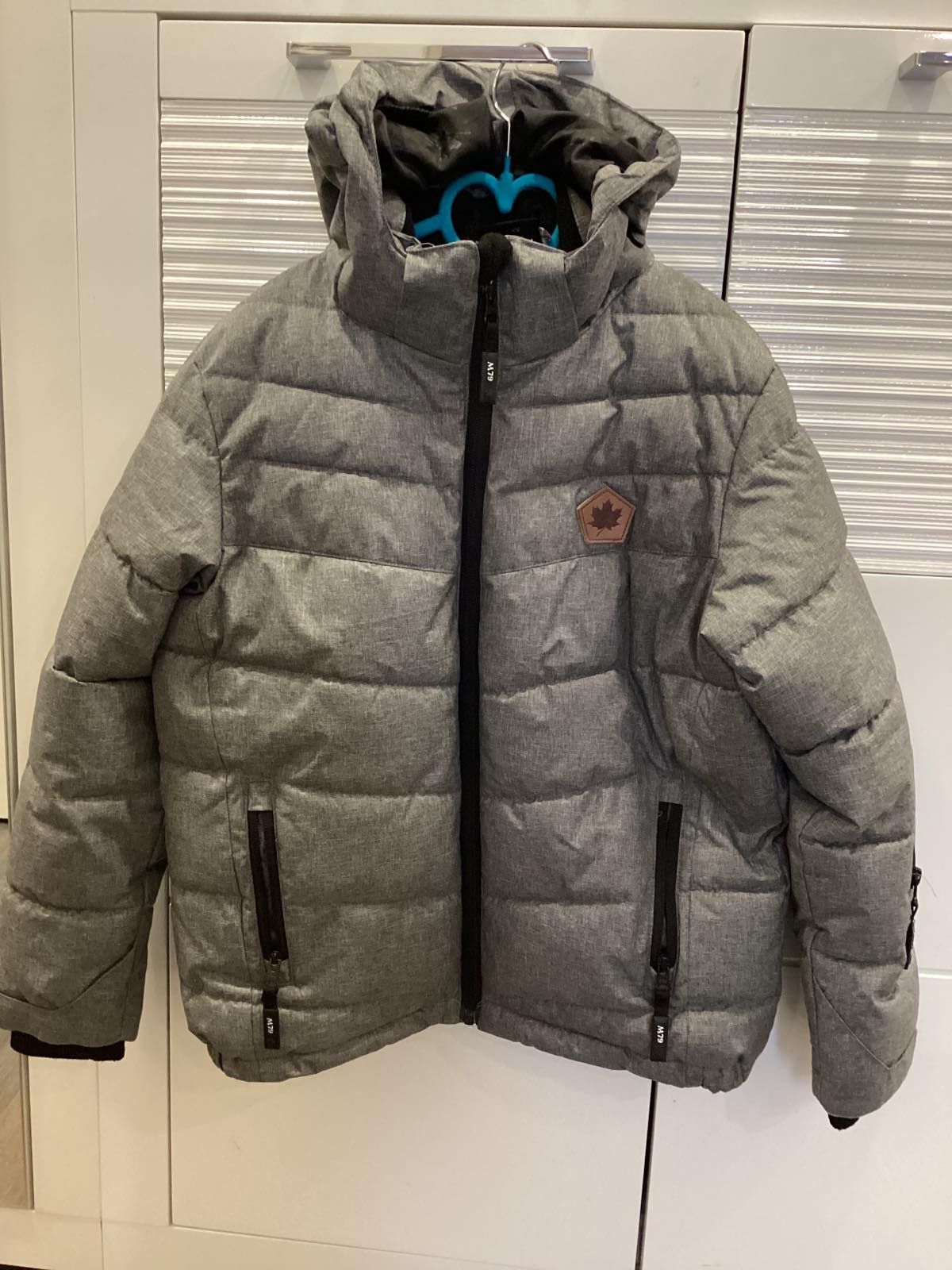 Куртка зимняя для мальчика теплая рост 140