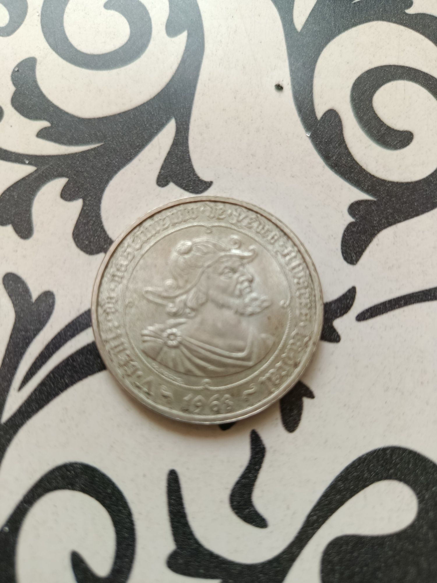 Moeda de prata 1968 Pedro Álvares Cabral e 1966 Ponte Salazar