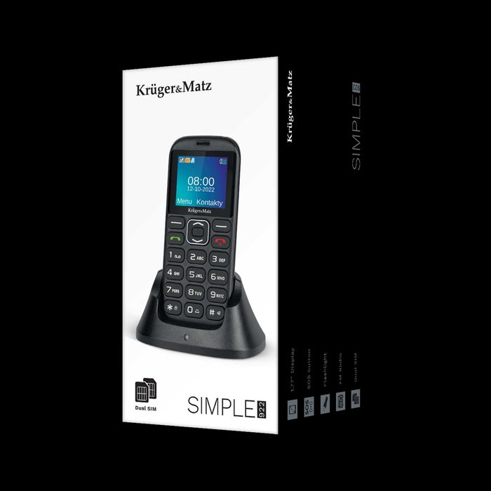 Telefon dla seniora Kruger&Matz Simple 922 4G