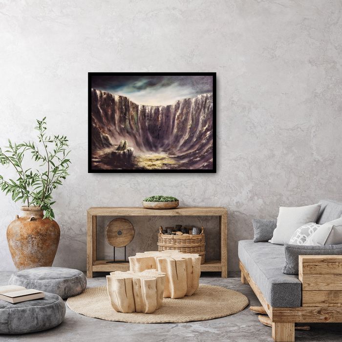 Obraz olej na plótnie "Na krawędzi" 80x60 cm