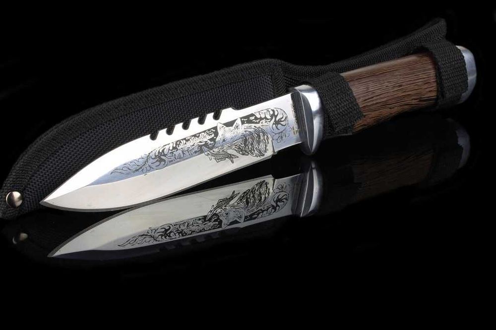 Nóż FINKA Myśliwski LIS CRYSTAL kabura