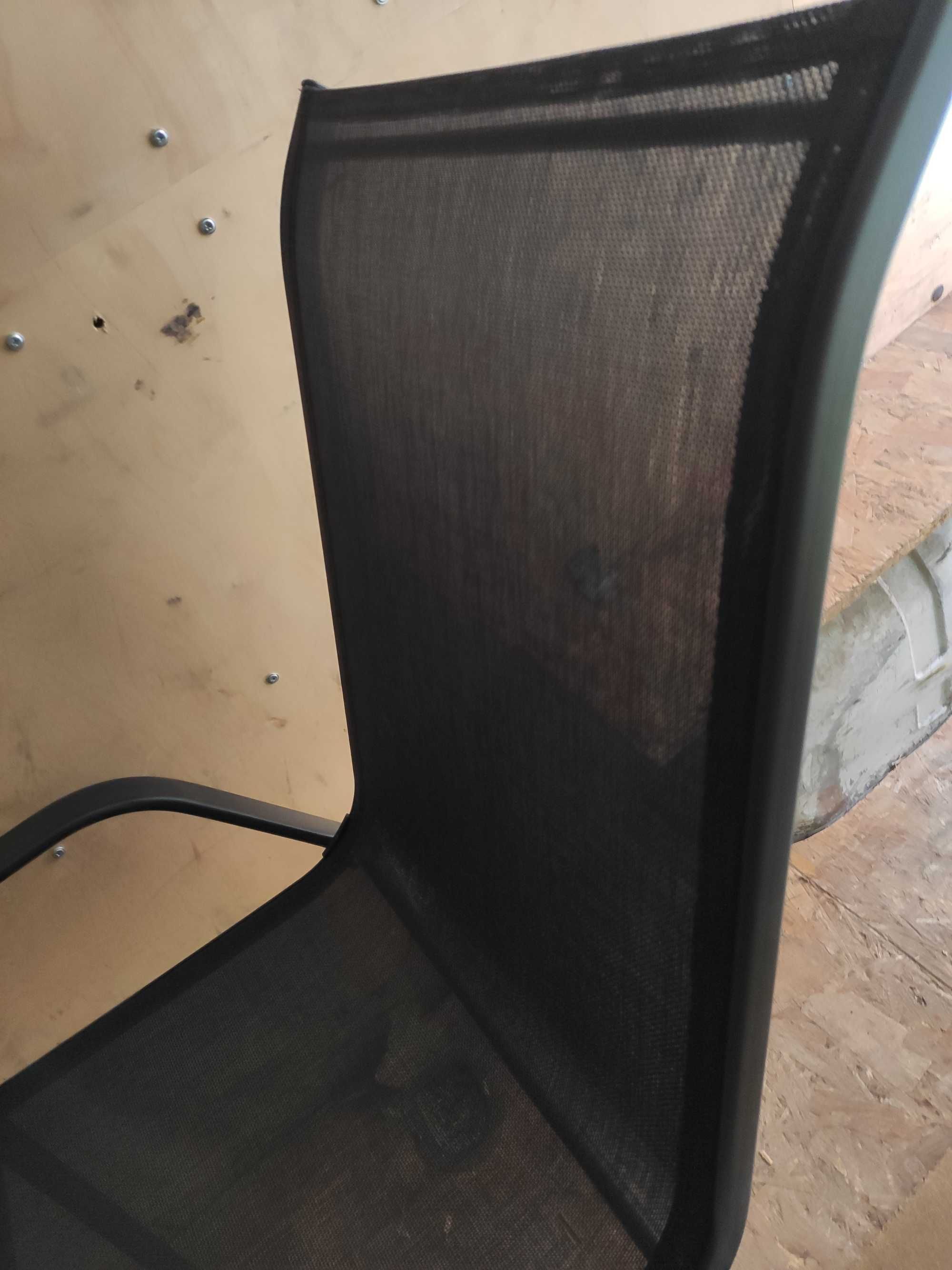 Krzesło ogrodowe 93x55x71 cm Fieldmann czarne