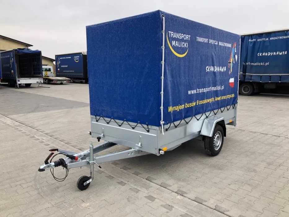 Wynajem przyczep, przyczepka DMC 750kg KAT. B + najazdy