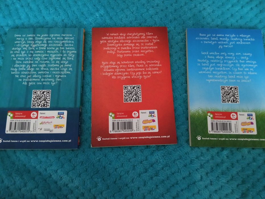 Zestaw 3 książek zaopiekuj się mną