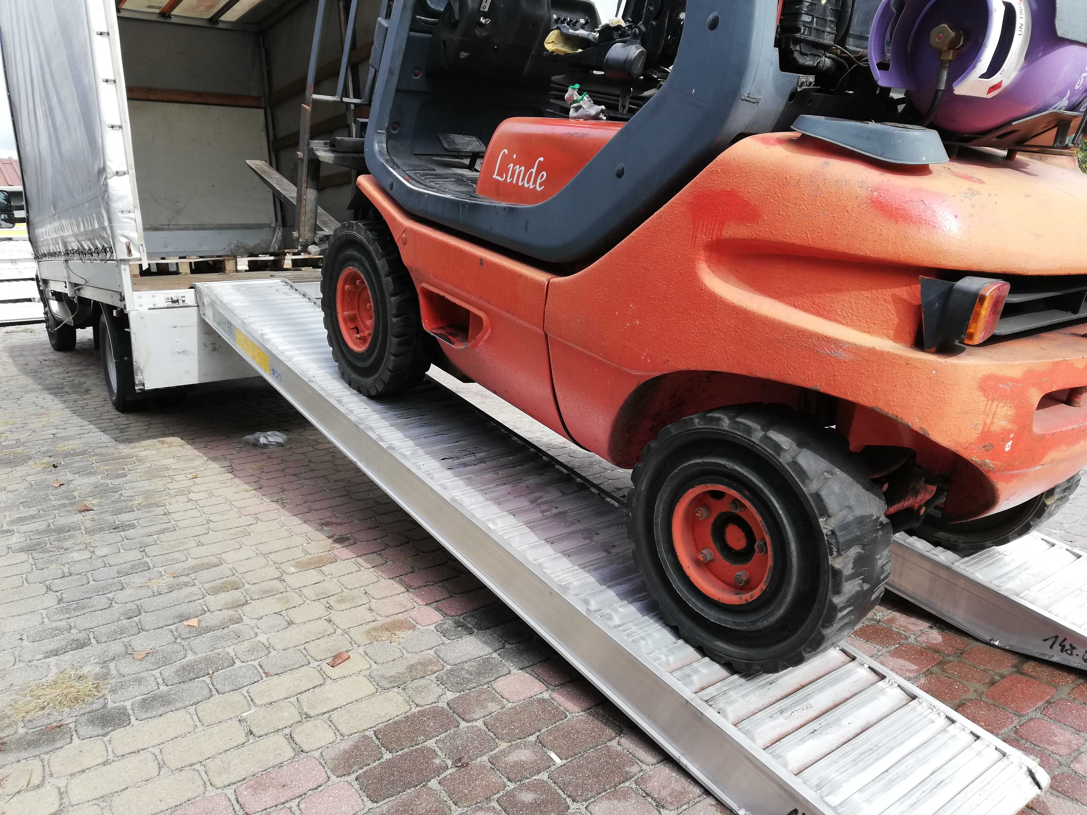 Najazdy Aluminiowe 4,5m 6300kg Włoskie cert. CE od ręki
