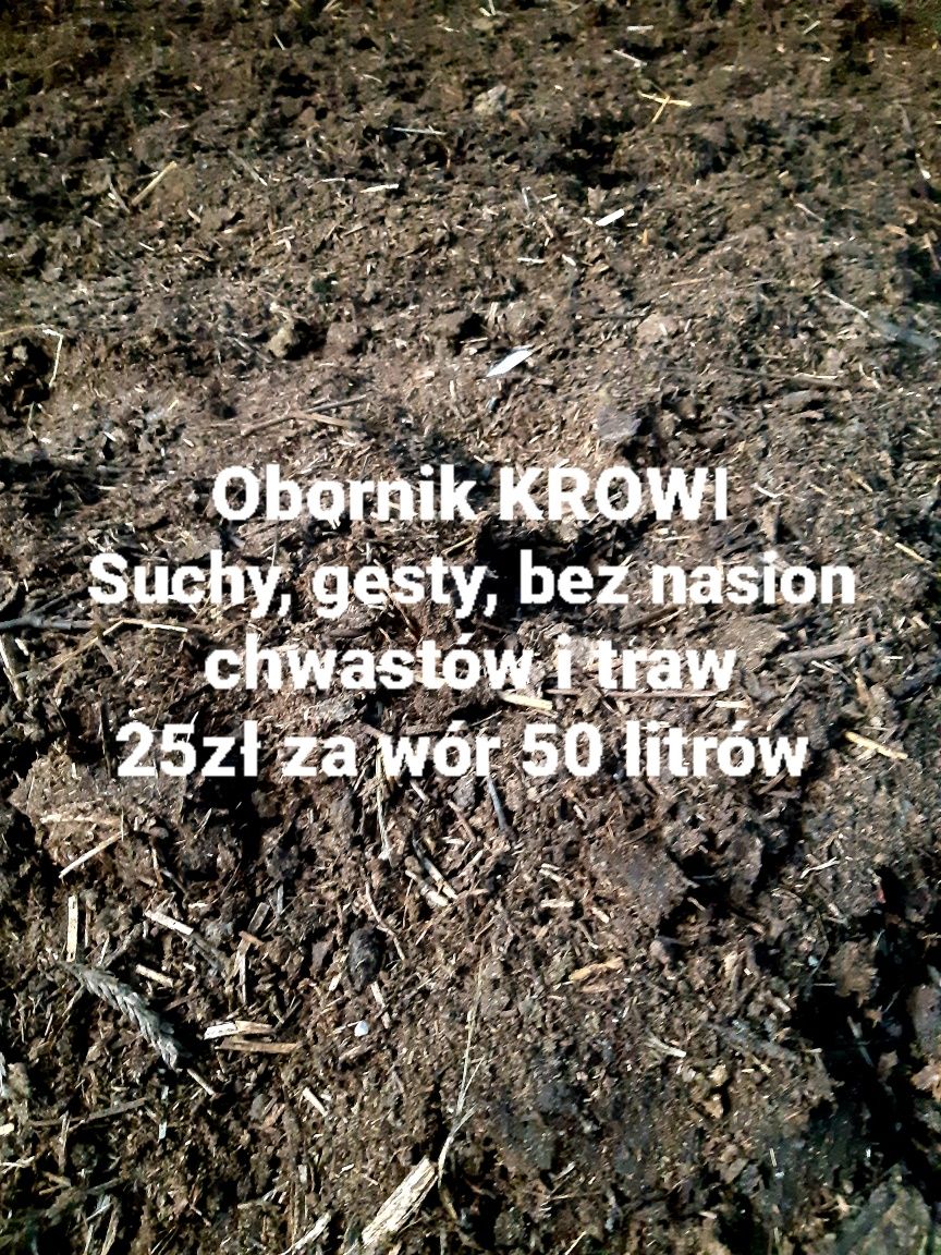 Obornik krowi i kozi, gnój, Dostawa !!! Nawóz ekologiczny