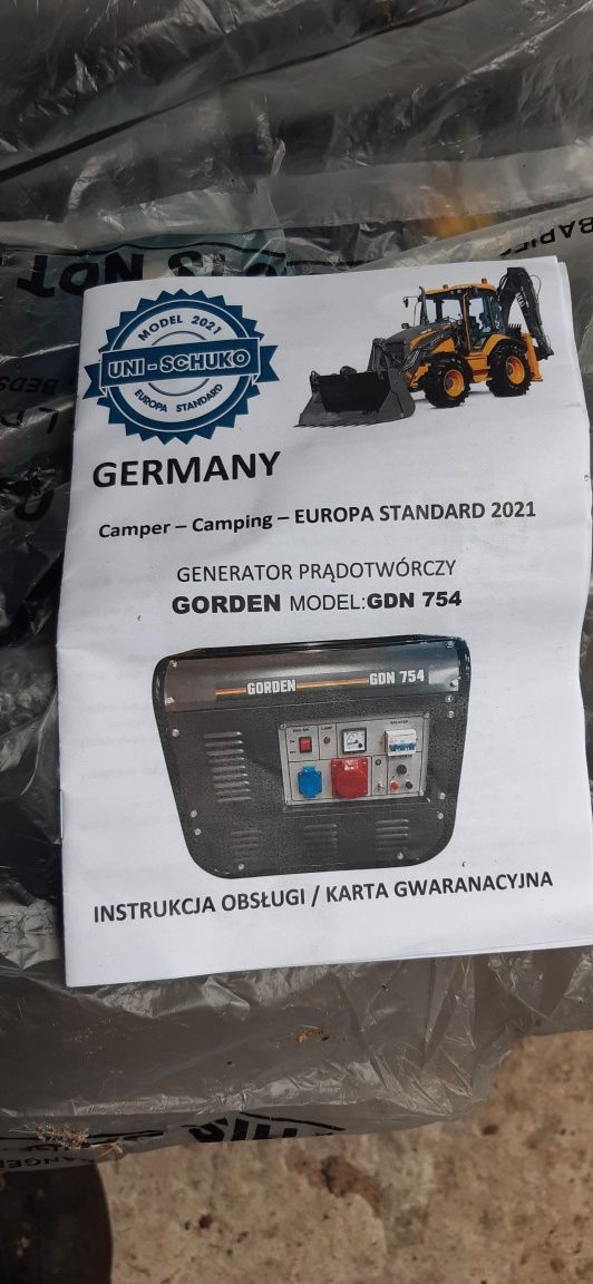 Agregat prądotwórczy GORDEN GDN 7548