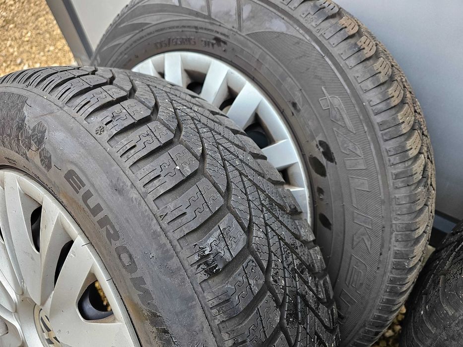 Kola zimowe 15 5x112 Vw golf 6 7 opony zimowe 195/65/15