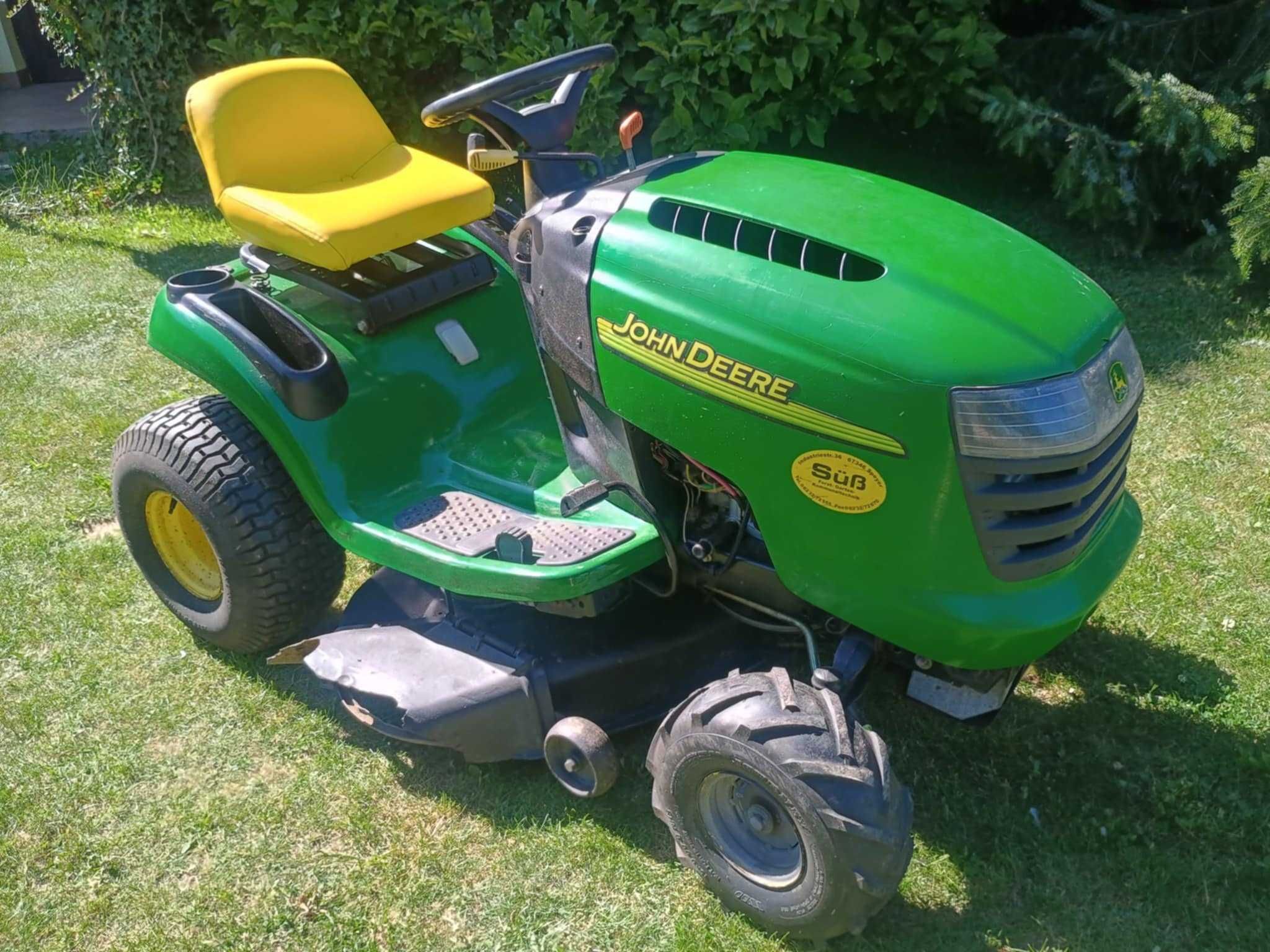 John Deere L 105 hydro Briggs 14,5 KM wyrzut boczny traktorek kosiarka