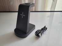 G618S szybka ładowarka indukcyjna, stacja 3w1 do smartfon iPhone USB