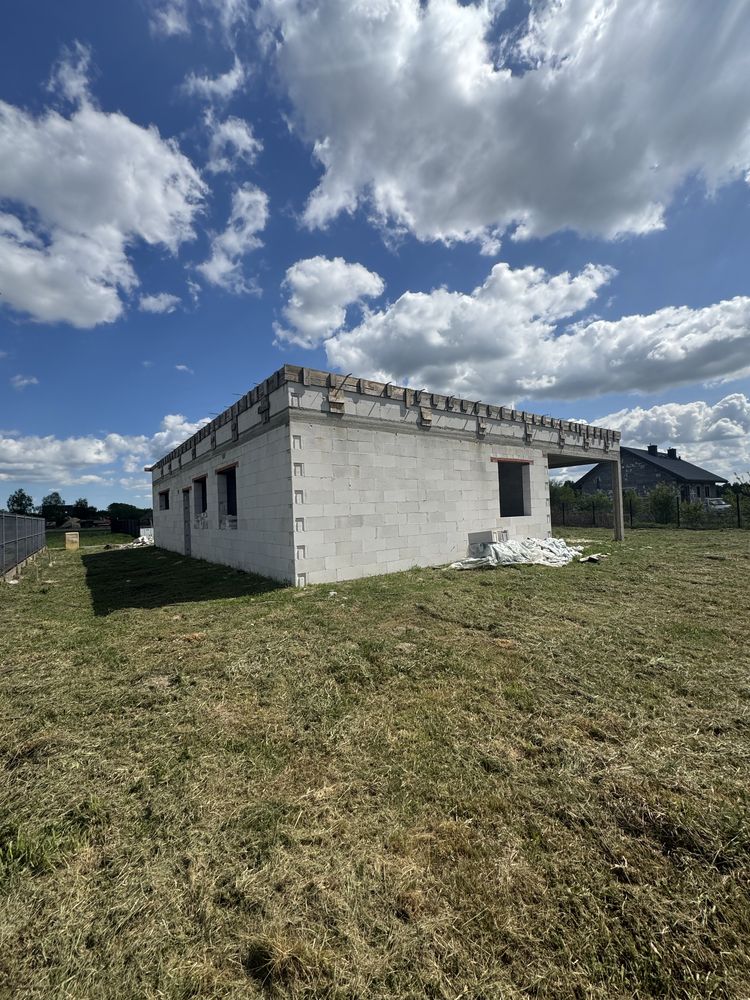 Dom w stanie surowym – 148 m² + działka 876 m² – Myśliszewice