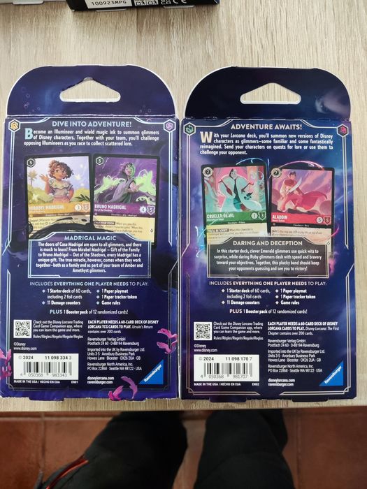 2 Starter pack Lorcana novos selados