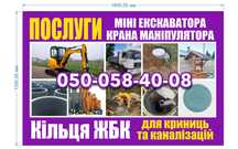 Кiльця ,послуги ,крана МАНiПУЛЯТОРА