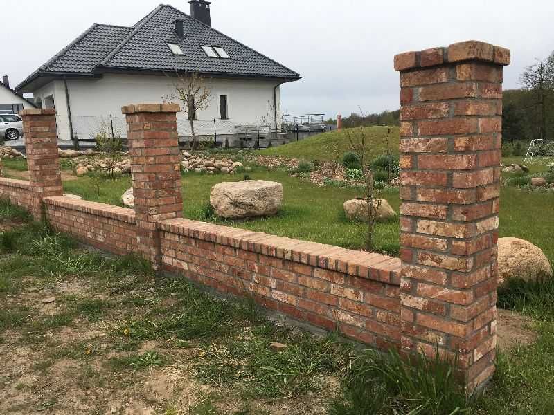 Klinkier Cegiełki na ogrodzenia