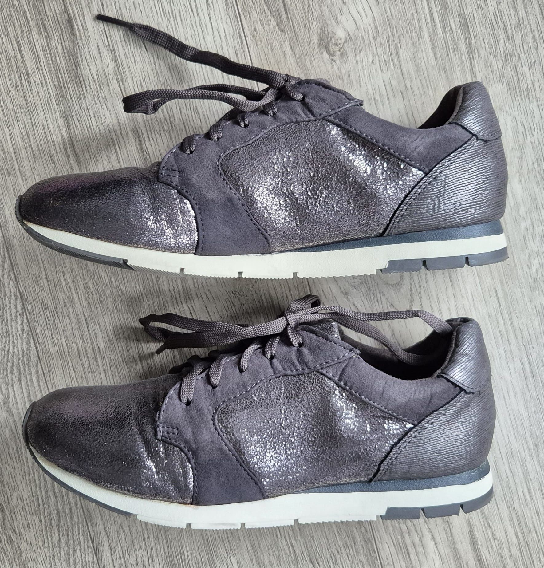 Sneakersy trampki buty sportowe Tamaris Ouda r. 36 glamour wiązane