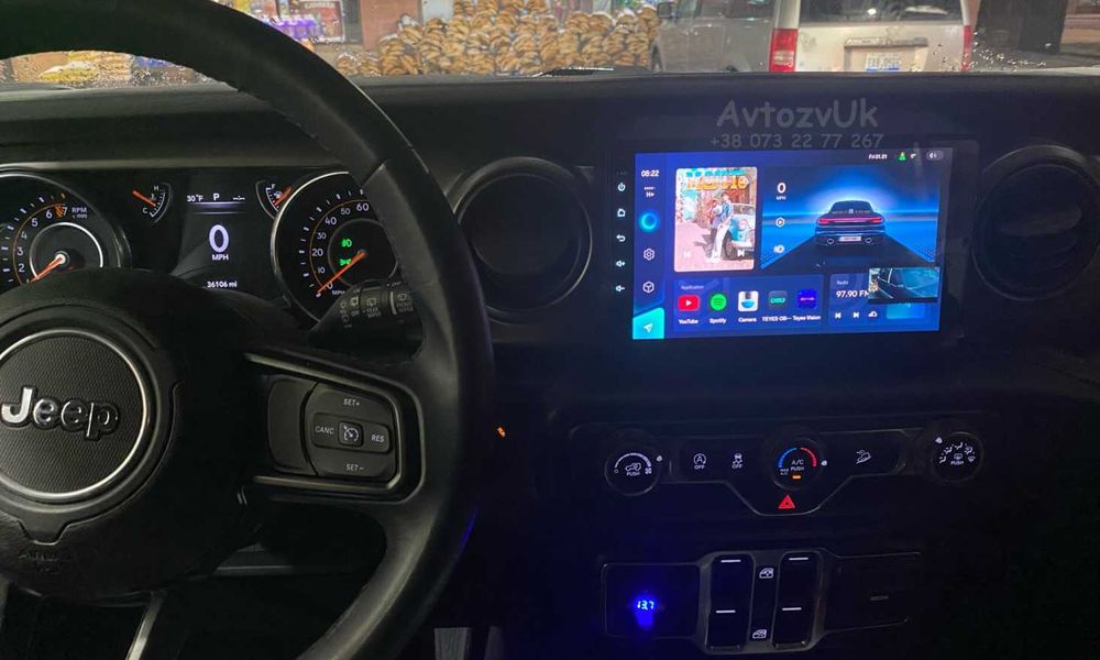 Android 14 WRANGLER Jeep USB GPS 2 din дин Вранглер CarPlay Магнитола