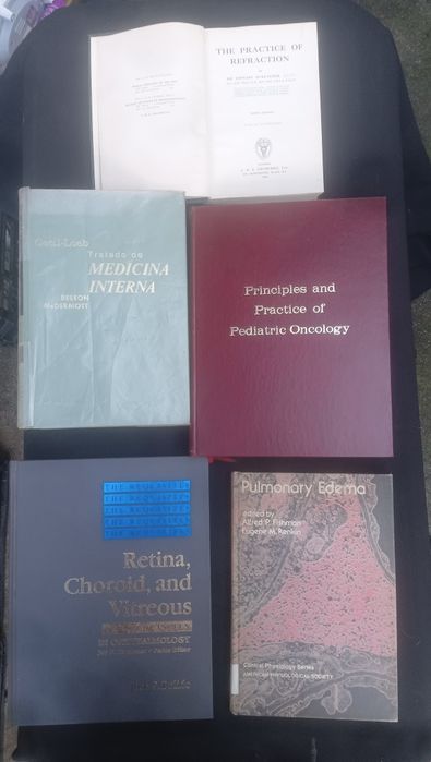Livros antigos sobre medicina