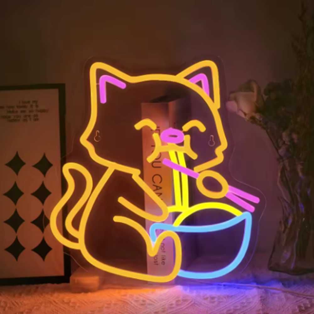 Neon led  kotek.