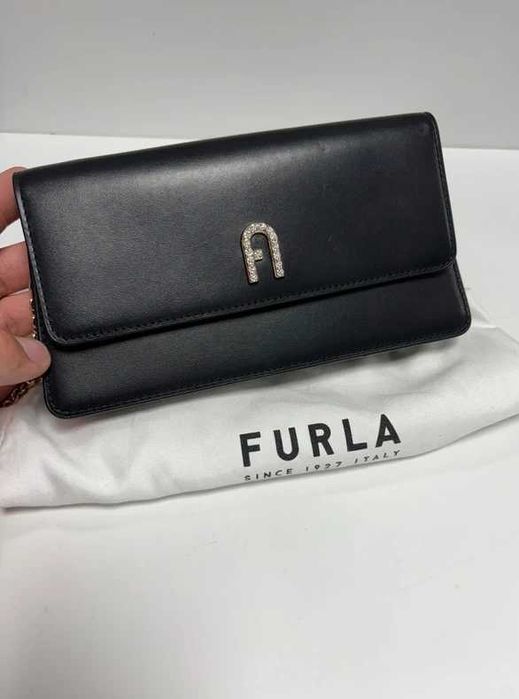 Furla Leather clutch bag Furla Diamante kopertówka