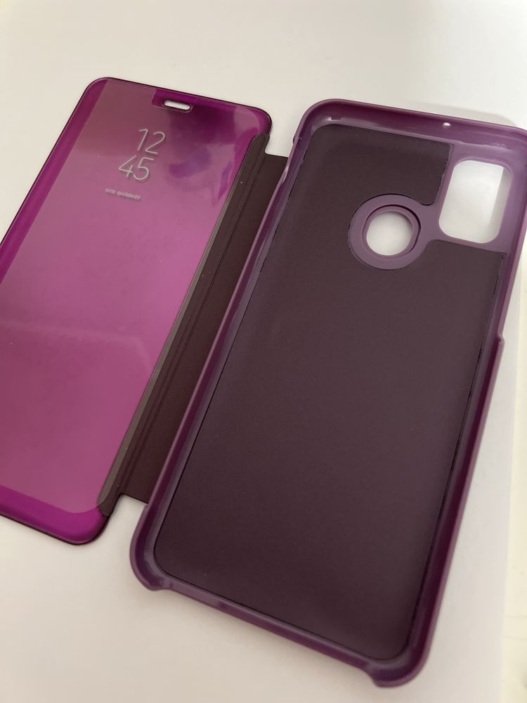 Etui Lustro Clear View Samsung M30S | Fiolet