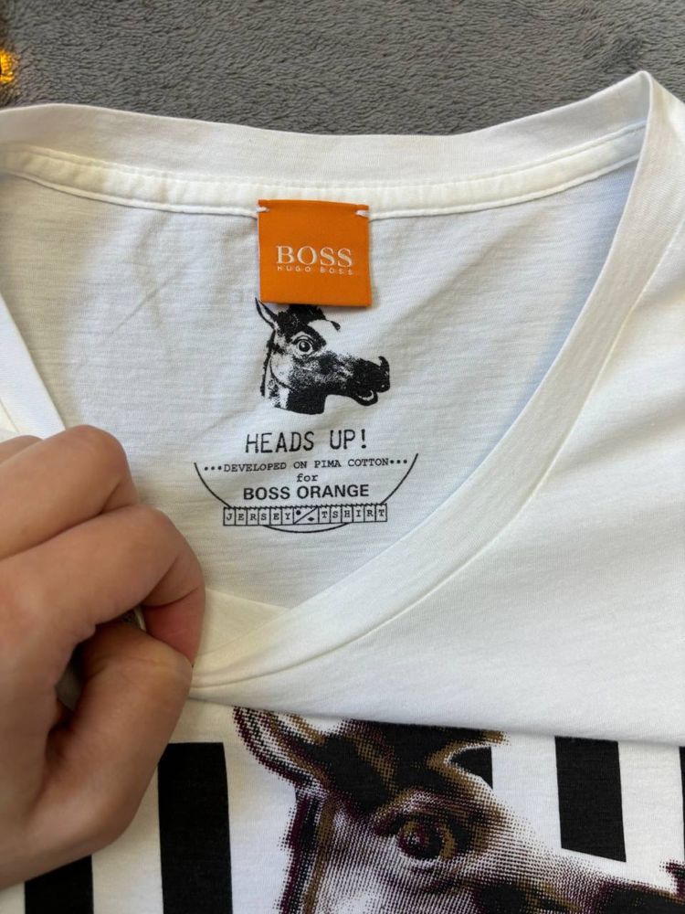 футболка Hugo Boss orange heads up