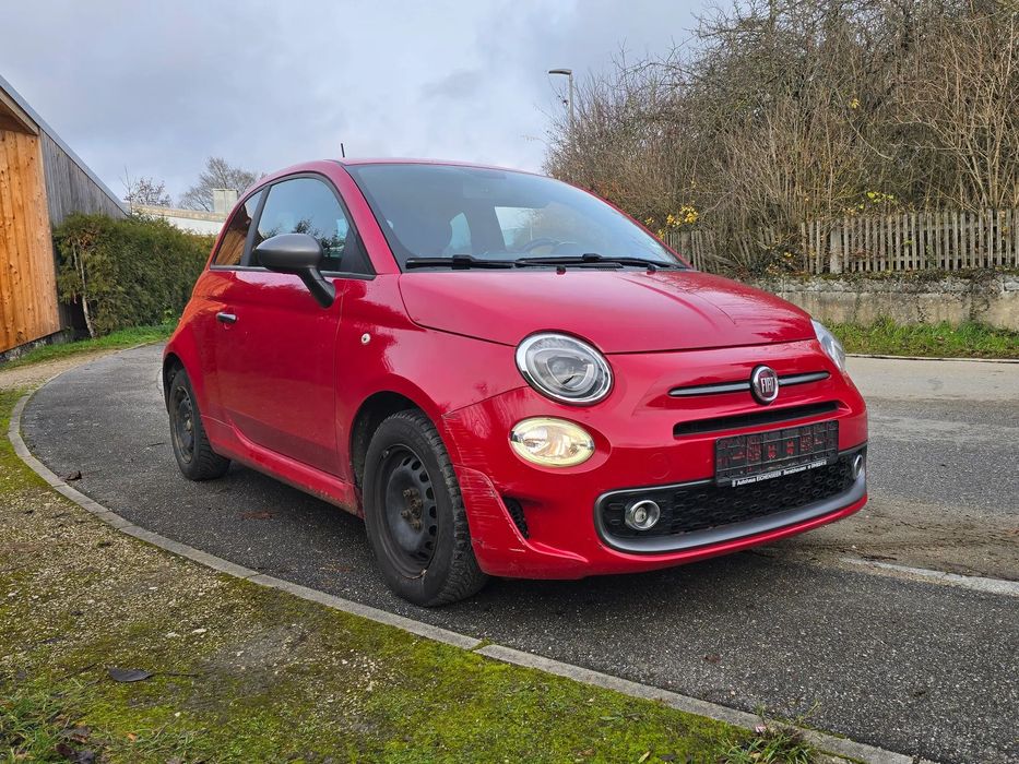 Fiat 500 Klima Sport Skora Czarna Podsufitka