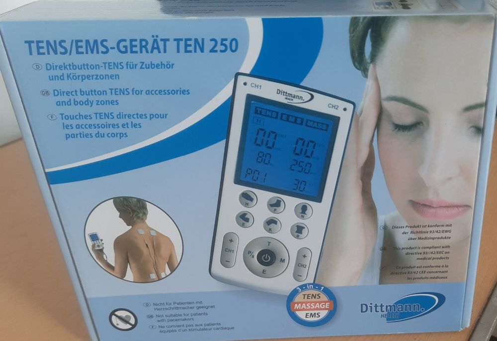 Elektrostymulator TENS/EMS TEN 250 DITTMANN 3W1