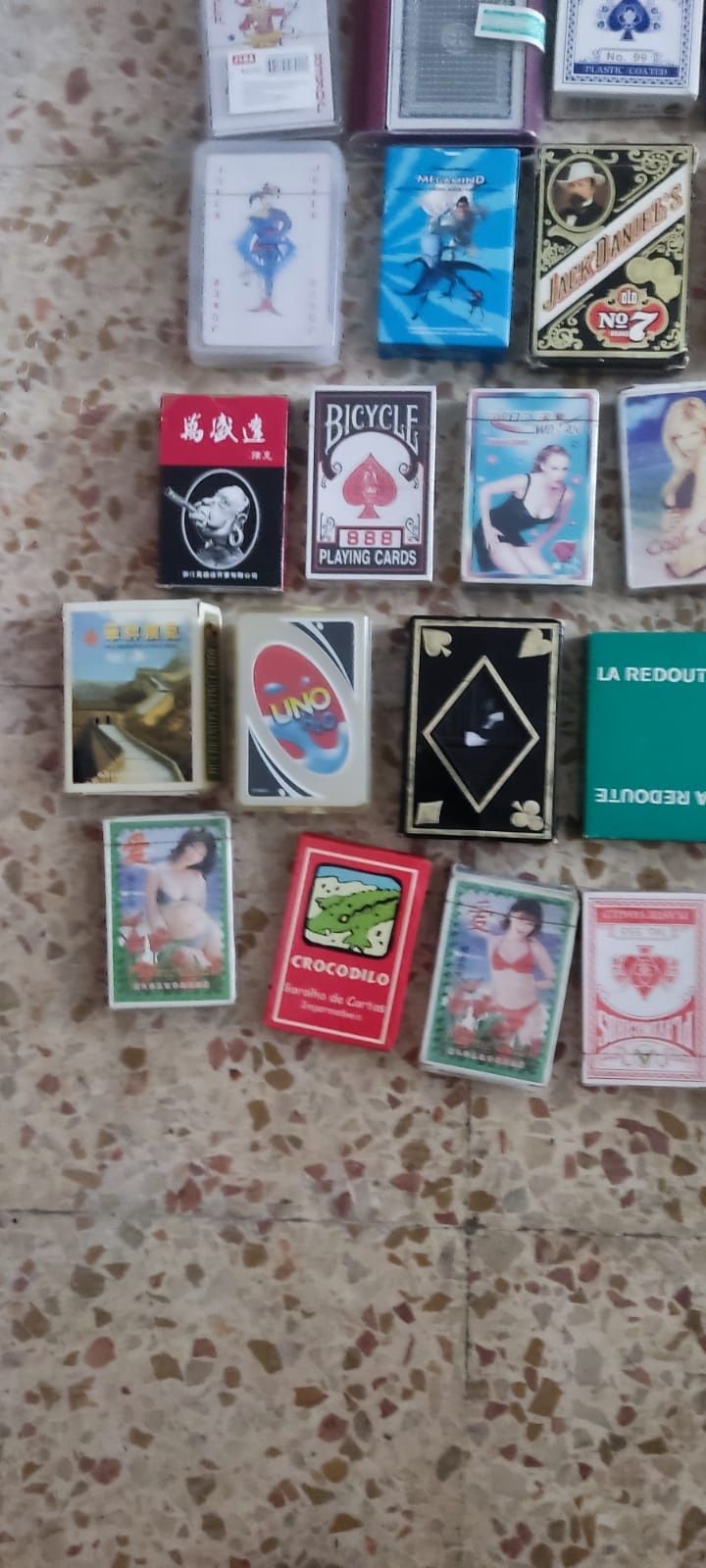 170 + 15 mini baralhos de cartas coleção