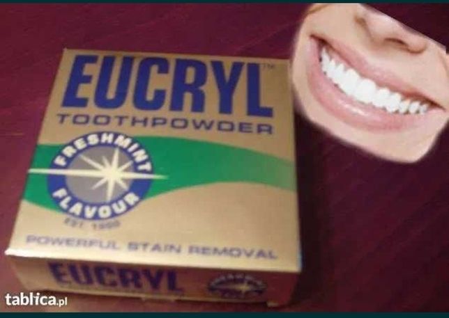 EUCRYL do zębów usuwa osad nalot, wybiela, czyści