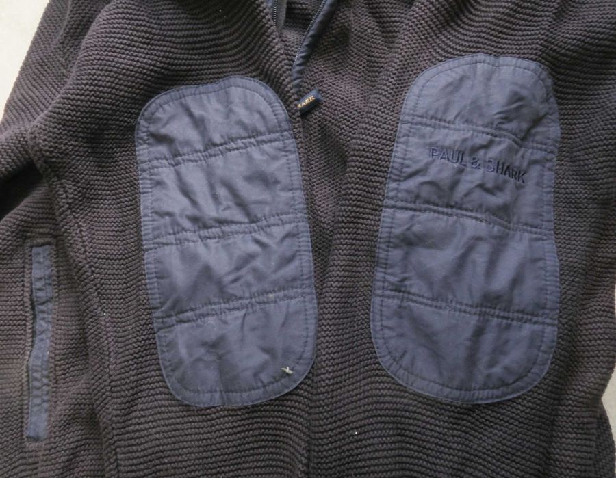 Paul & Shark sweter rozpinany ażurowy XL