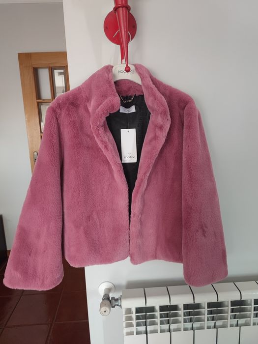 Casaco pêlo sintético novo