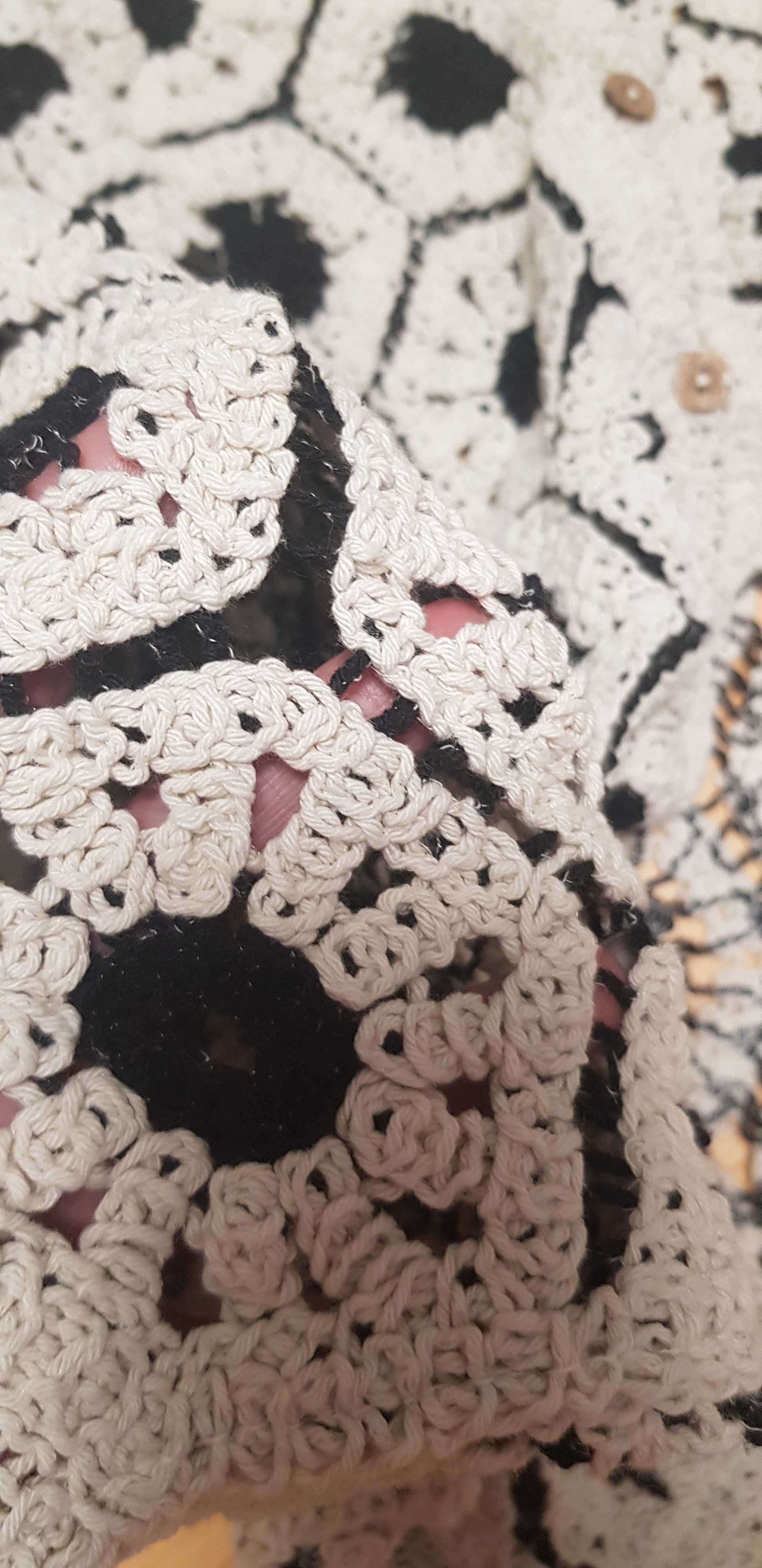 Nowa ażurowa narzutka bluzka boho r.uniwersalny