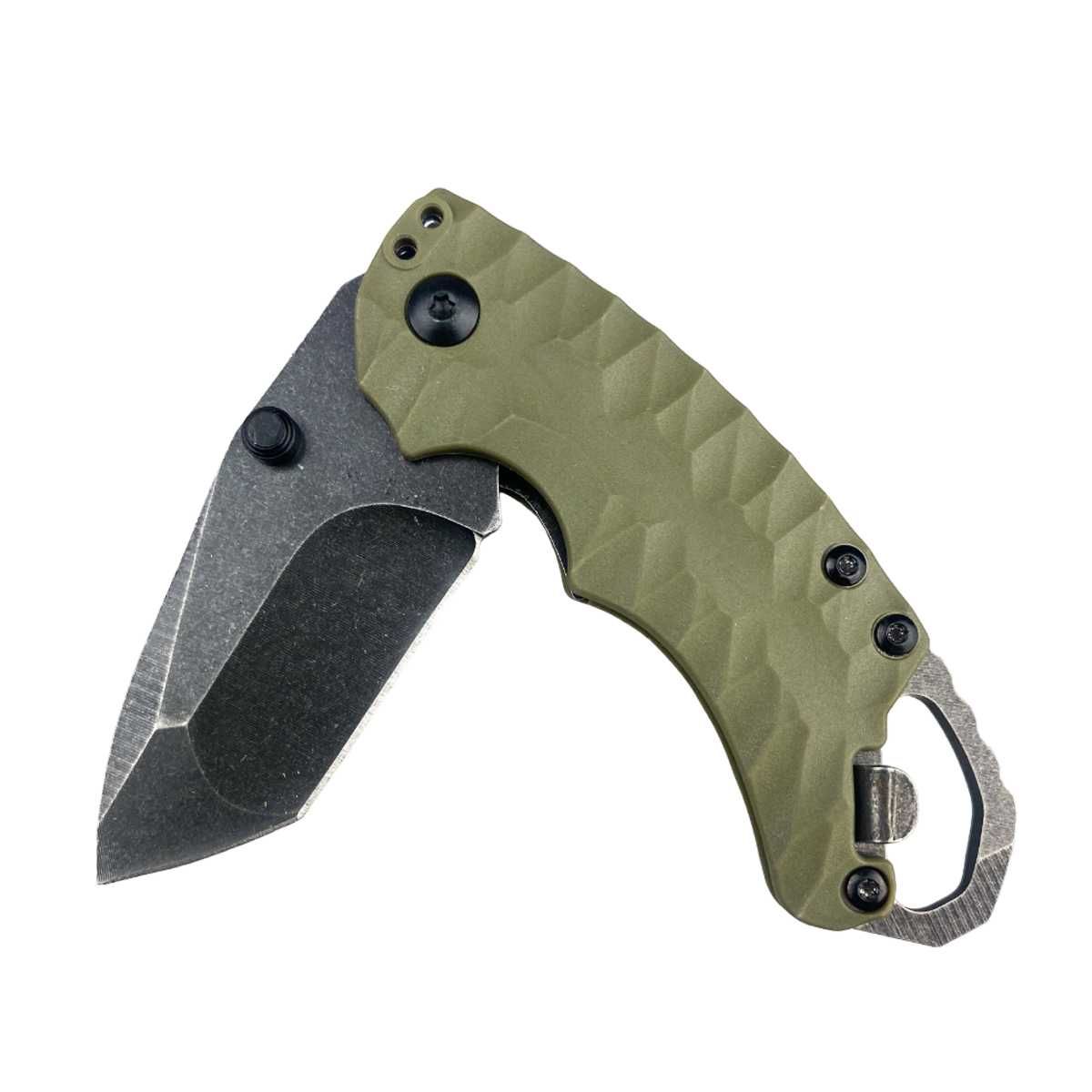 Nóż składany Kershaw Shuffle II Olive - replika D2 OX3