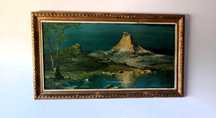 Quadro talha dourada