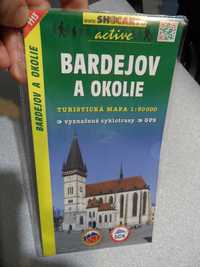 Mapa turystyczna Słowacja Bardejov a Okolie Shocart 1:50 000