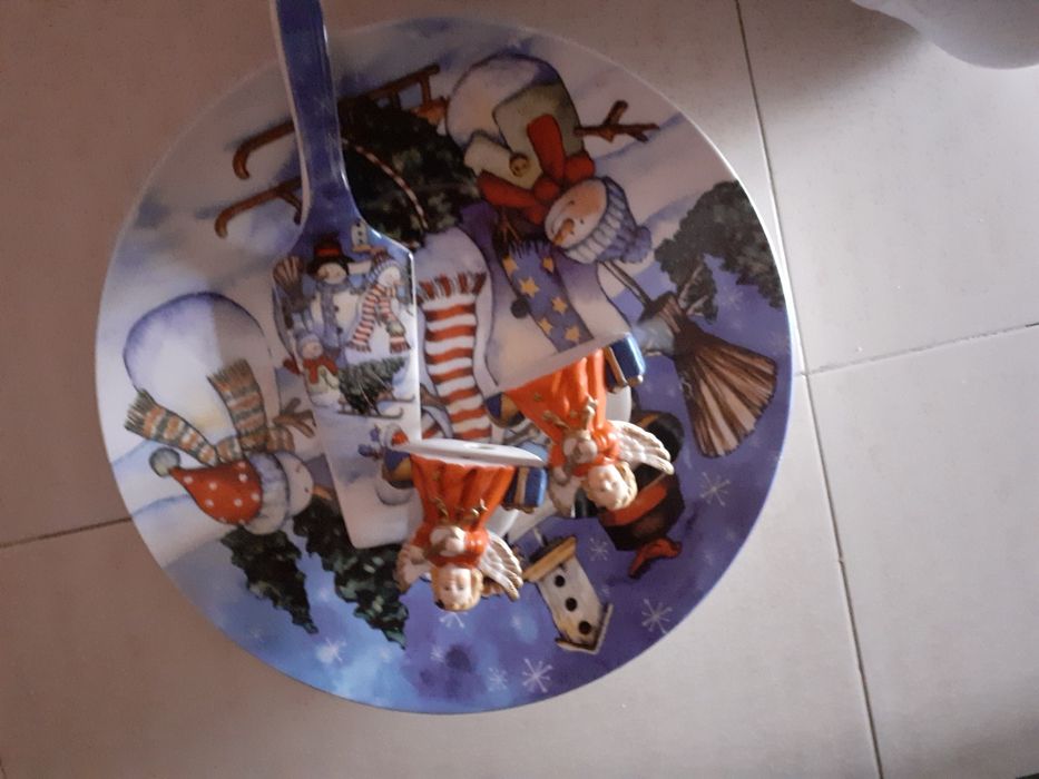 Prato de Natal com acessórios