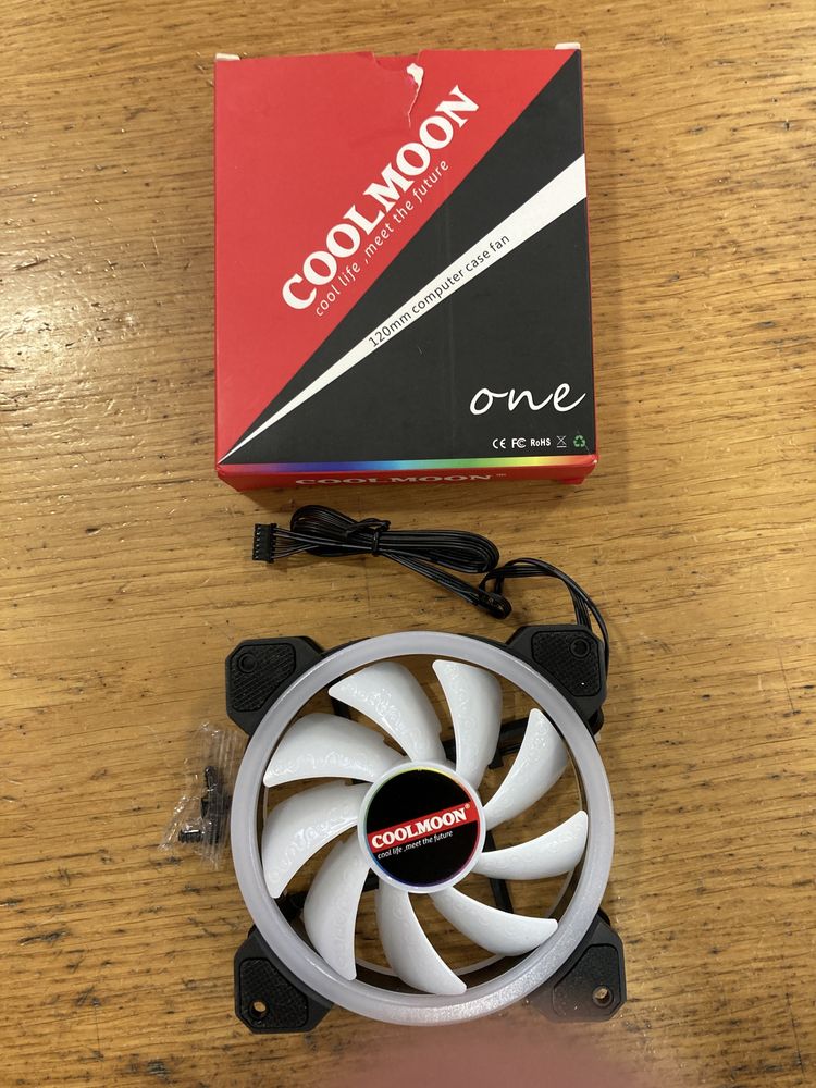 Cooler RGB 120mm PC ventilador Coolmoon - Novo