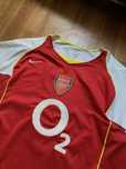 винтажная футбольная футболка nike arsenal o2 2002/4 football