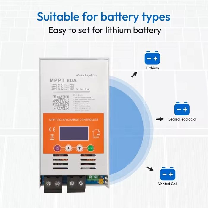 Контролер MPPT MakeSkyBlue 12v, 24v, 48v, 60A, ver.124