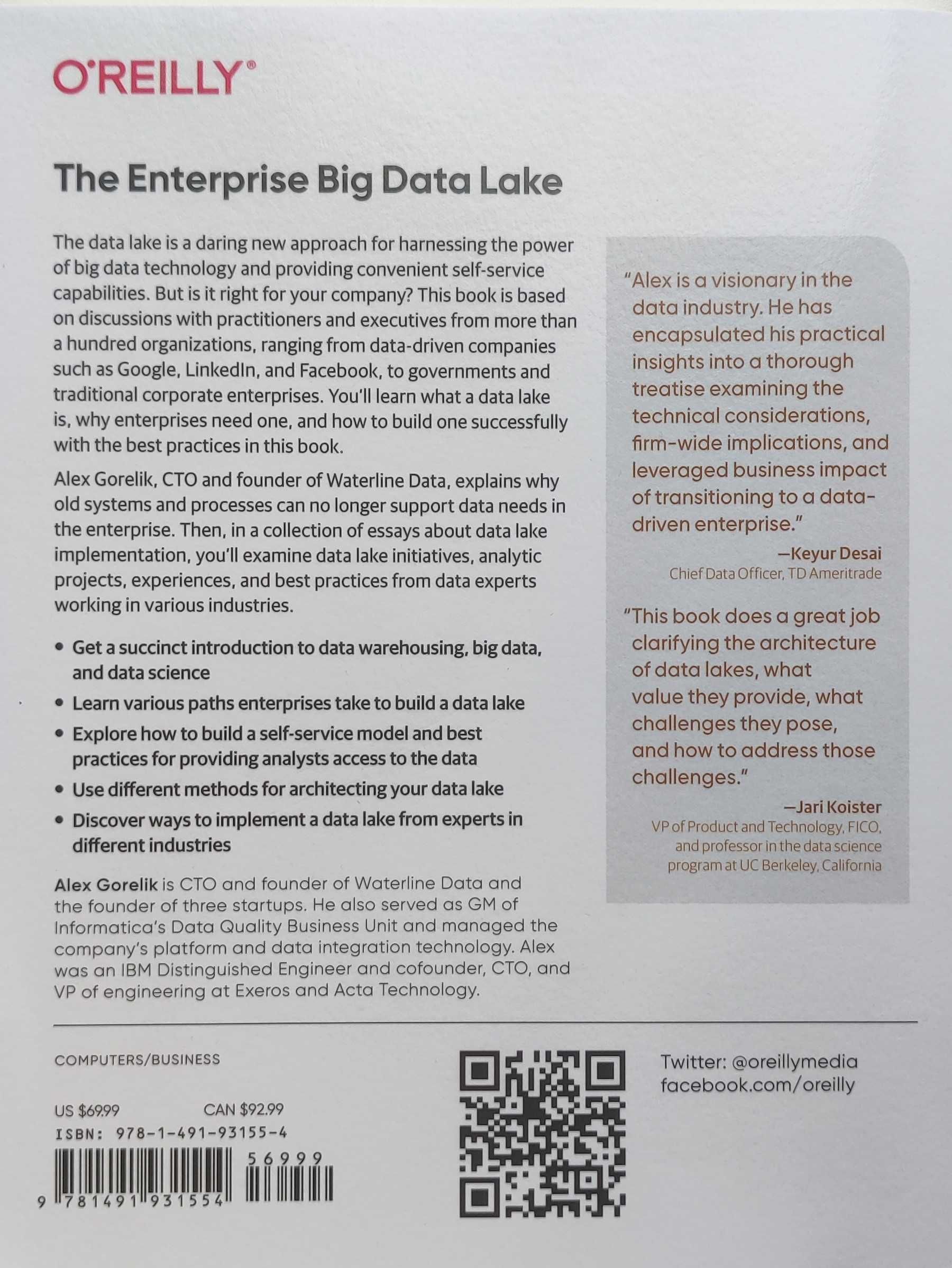Książka "The Enterprise Big Data Lake"
