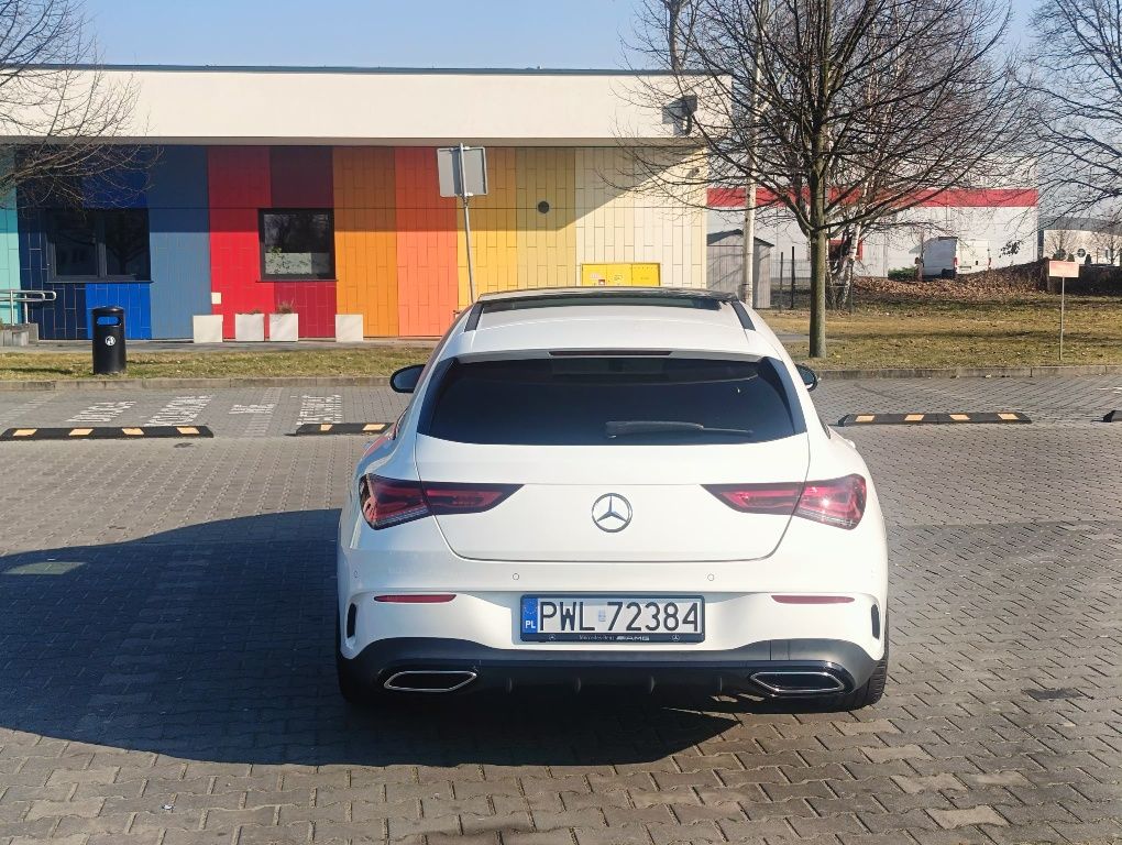 Wynajem ślub wesele Mercedes cla AMG biały sportowy